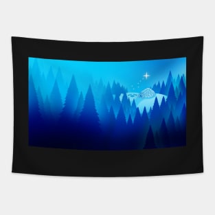 Cold Arctic Forest Tapestry