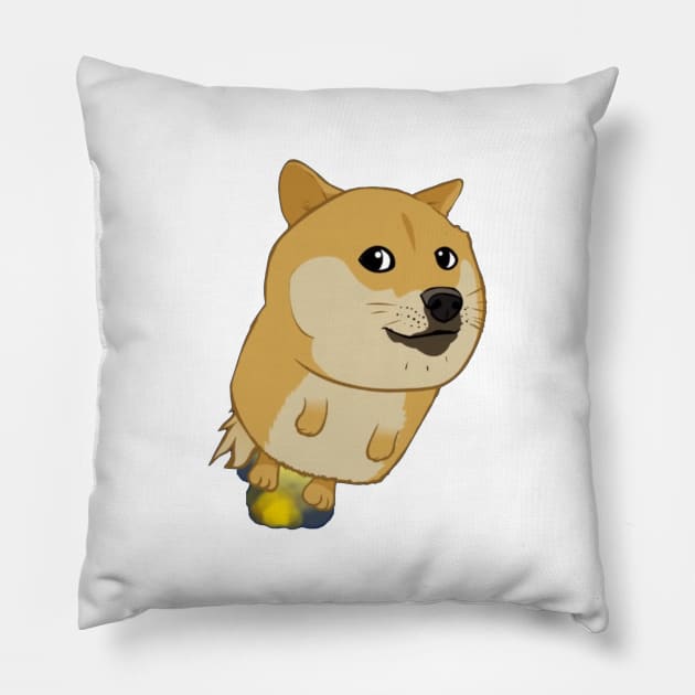 doge coin funny Pillow by Nawaw