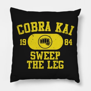 Cobra Kai Vintage tee (fist) Pillow