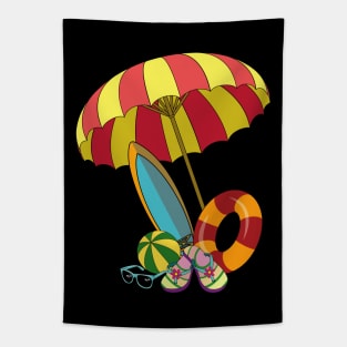 Beach Summer Fun Art Tapestry