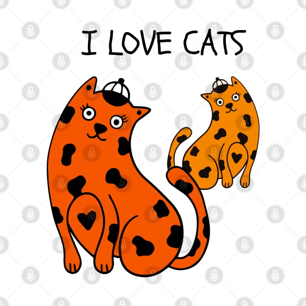 I LOVE CATS/ Cute Kittens by Rightshirt