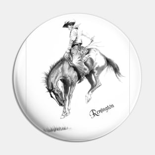 Western Remington Horse Pin