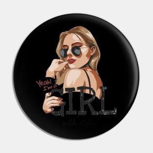 glasses girl Pin