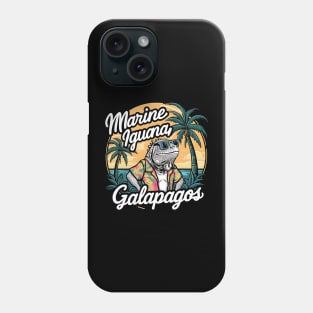 Galapagos marine iguana always enjoy summer Phone Case