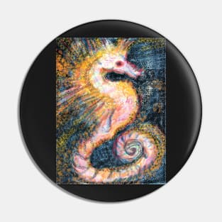 Fiery Seahorse Pin