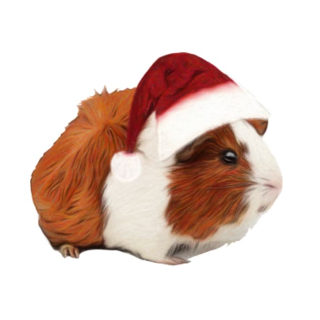 Guinea pig In Santa Hat by NikkiBear67