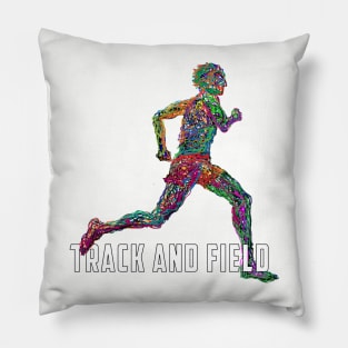 Wired to Run - Track and Field Pillow