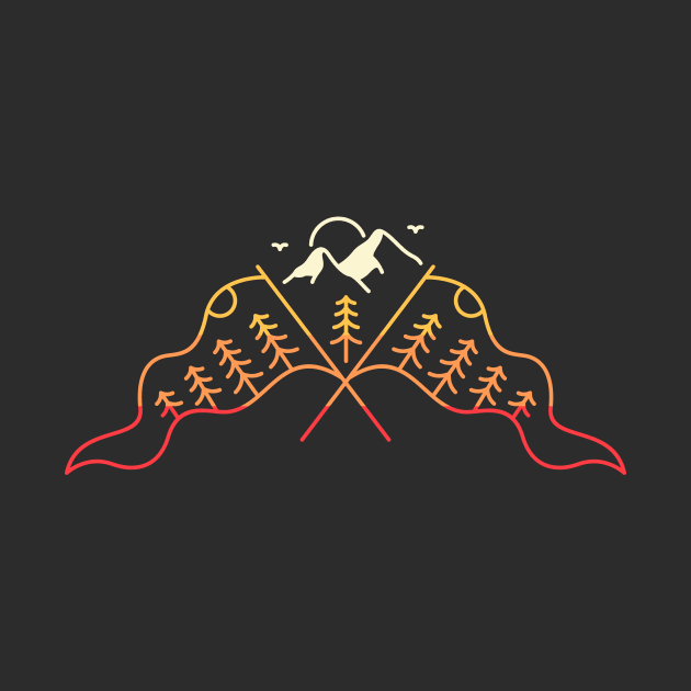 Flag of Mountain Peak by VEKTORKITA