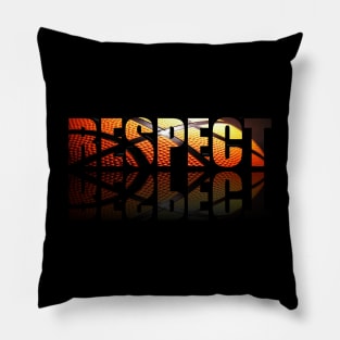 Respect - Basketball Player - Sports Athlete Abstract Graphic Novelty Gift - Art Design Typographic Quote Pillow