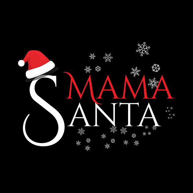 Mama Santa Family Christmas Gifts for you mom by Designtigrate