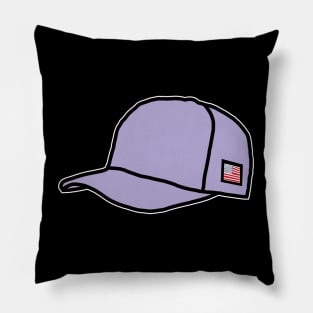 Trucker Hats Lavender Graphic Pillow