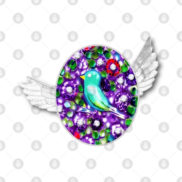 Bird and Bird Wings by KC Morcom aka KCM Gems n Bling aka KCM Inspirations