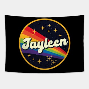 Jayleen // Rainbow In Space Vintage Style Tapestry