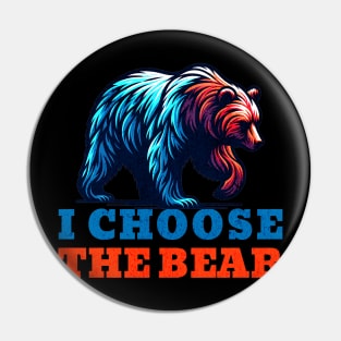 I Choose The Bear - Vibrant Wildlife Pin