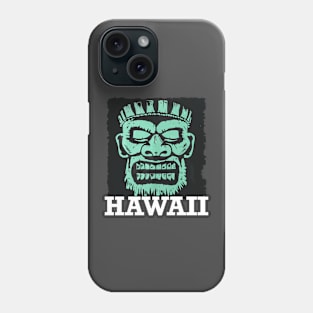 Hawaii Tiki (with White Lettering) Phone Case