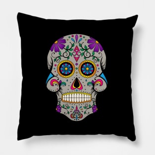 Ornamental Sugar Skull Pillow