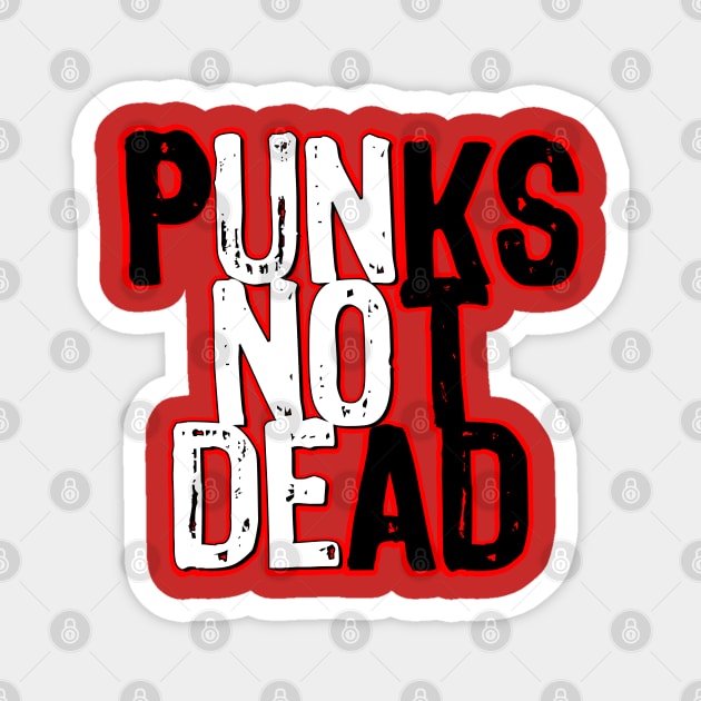 Punk Rock Punk Music Fan Magnet by Scar