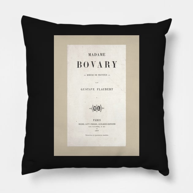 Gustave Flaubert - Madame Bovary Pillow by Labonneepoque