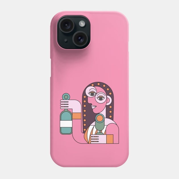 Picasso Style illustration Phone Case by CatCoconut-Art