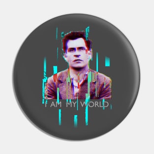 Wittgenstein: I am my world Pin