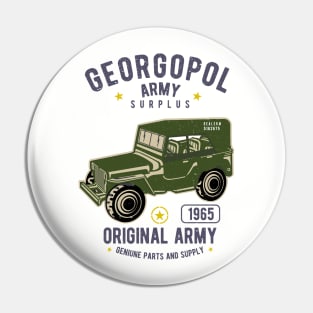 Geogopol Army Surplus Pin