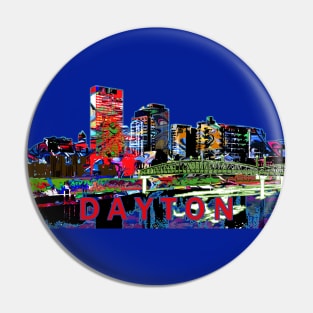 Dayton, Ohio in graffiti Pin