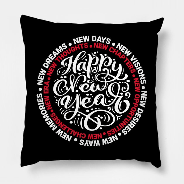 Happy New Year Motivational Pillow by MIRO-07