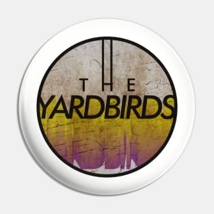 THE YARDBIRDS - VINTAGE YELLOW CIRCLE Pin