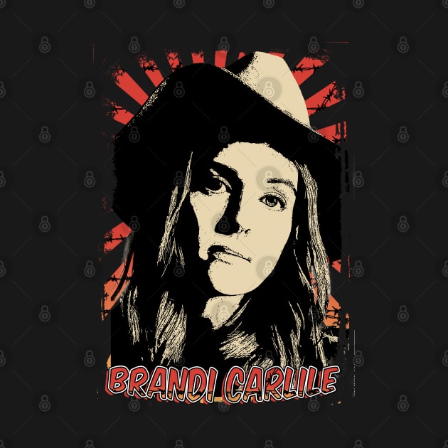 Brandi Carlile 80s Retro Vintage Aesthetic by Ihkwan Art