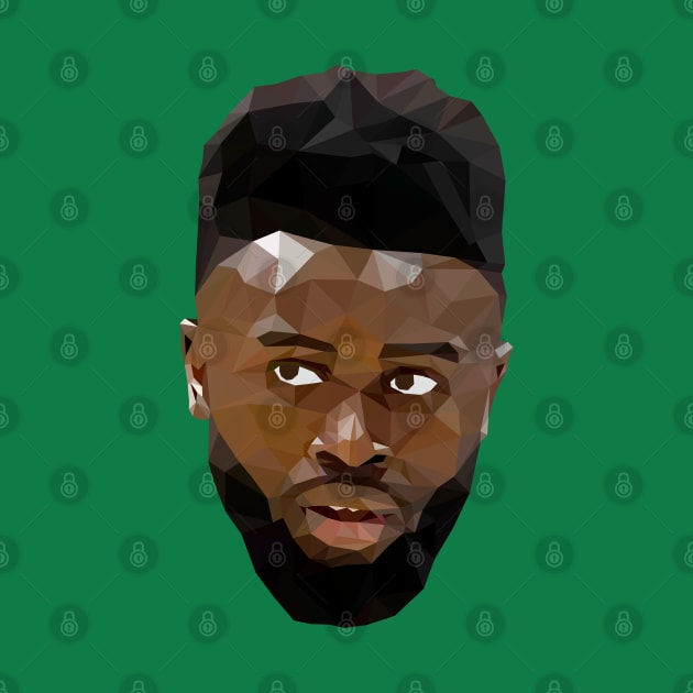 Jaylen Brown Low Poly by rattraptees