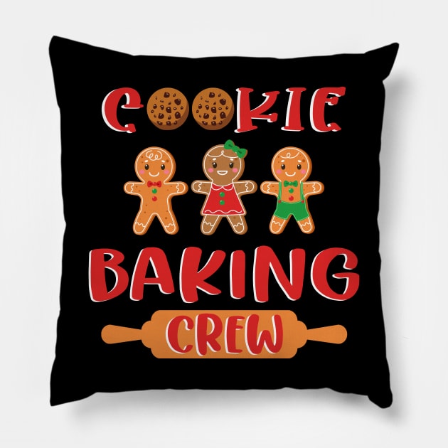 Cookie Baking Crew - Funny Family Baking Design Pillow by AS Shirts