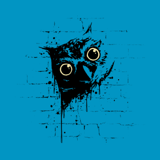 Casual Urban Graffiti Street Art Owl T-Shirt