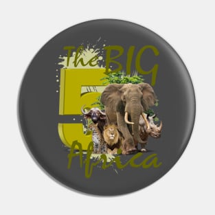 Africa's BIG Five Animals Pin