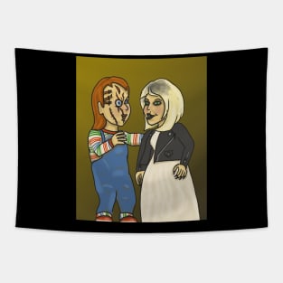 Chucky and Tiffany Tapestry