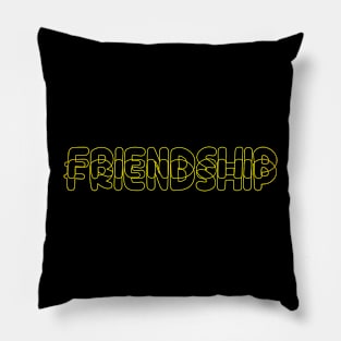 text FROYONION FRIENDSHIP Pillow