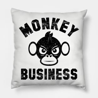 Monkey tshirt, Graphic tee with funny saying Pillow