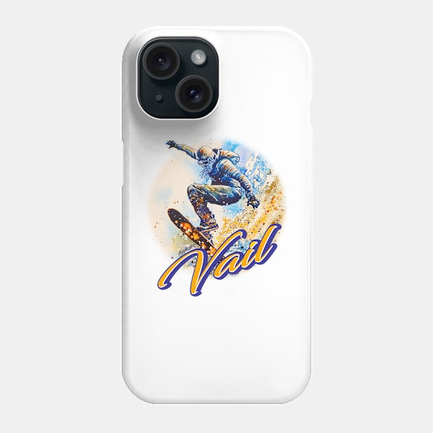 Ski Vail Phone Case by Billygoat Hollow