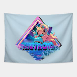 Metroid Neon Tapestry