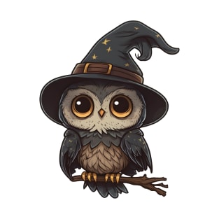 Cute Owl Wizard T-Shirt