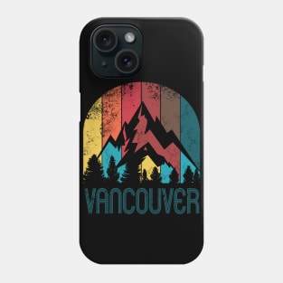 Retro City of Vancouver T Shirt for Men Women and Kids Phone Case