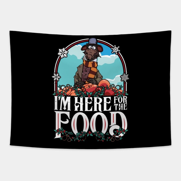 Muppet Christmas Carol Here For The Food Tapestry by RetroReview