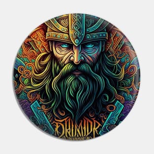 trippy Viking Pin