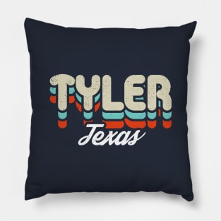 Retro Tyler Texas Pillow