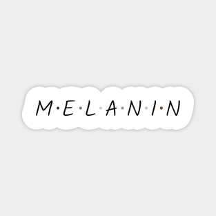 Simple Melanin (Blk Font) Magnet