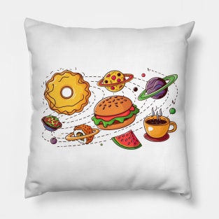 Cosmic Foodie Pillow