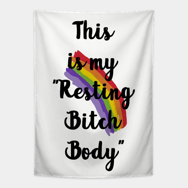 Resting Bitch Body Tapestry by gasponce