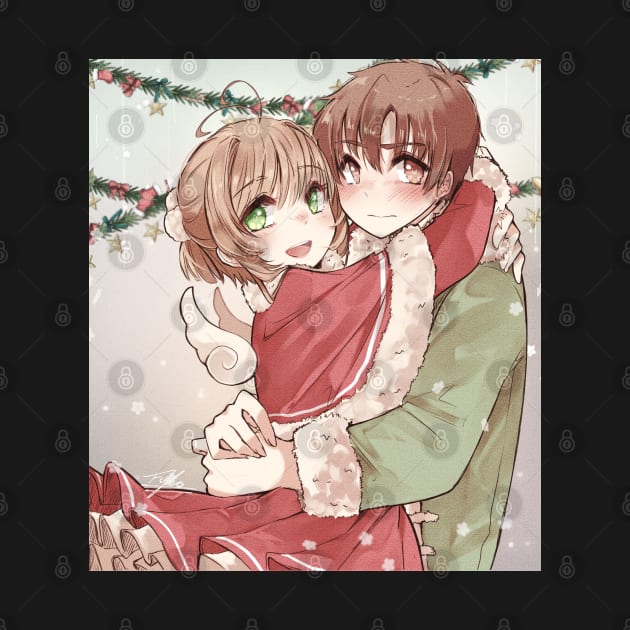 Sakura and Syaoran christmas by Fukosshi