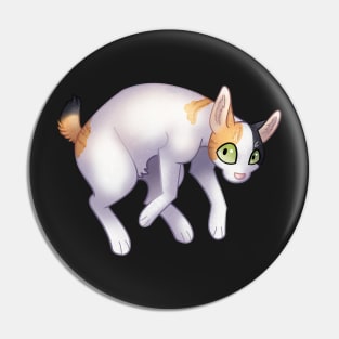 Cozy Japanese Bobtail Cat Pin