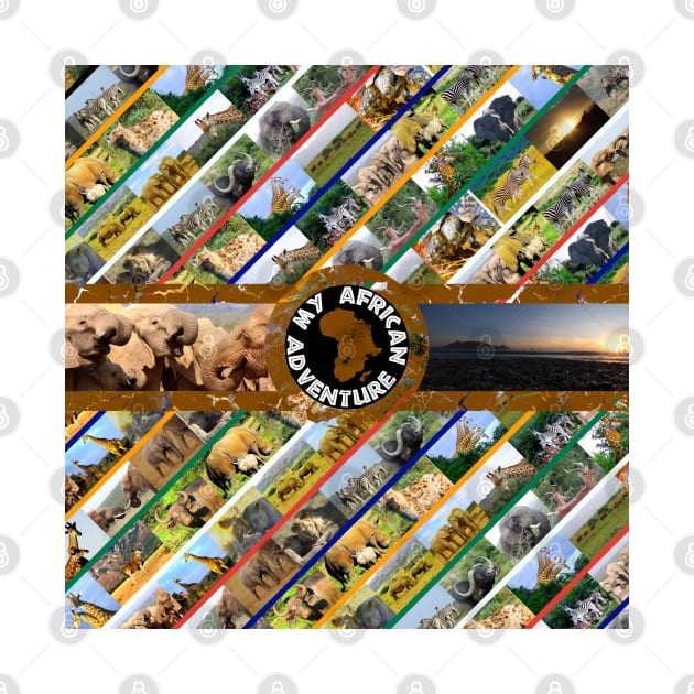 My African Adventure Wildlife Collage by PathblazerStudios