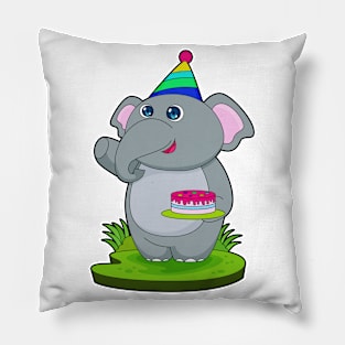 Elephant Party hat Cake Pillow
